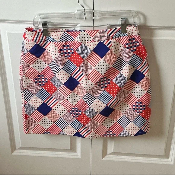 Kate Park Women's Patriotic Athletic Skort Skirt - Picture 4 of 12
